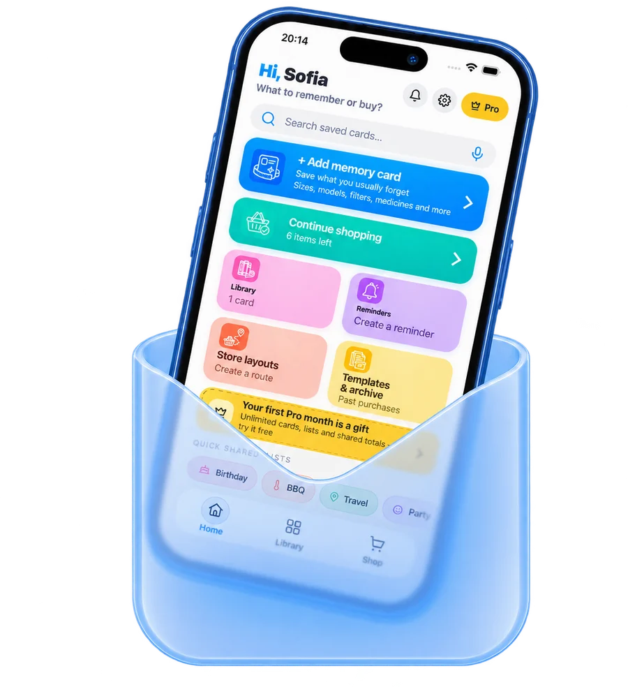The Specsy app on a phone